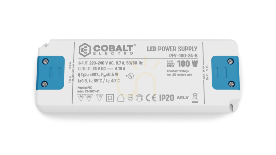 LED zdroj CobaltElectro PFV 24V 100W IP20 B.