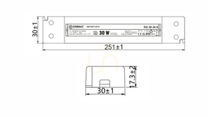 LED zdroj CobaltElectro PLV 24V 30W IP20 B. small 1
