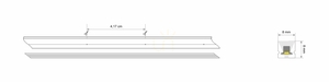 LED Neon Flex 3Y VERTICAL červený 8 × 8 mm, 24 V, 10 W/m, 5 m – LED Labs small 1