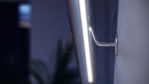Tienidlo pre LED profil LUMINES SLIM v2 transparentné 1 m small 2