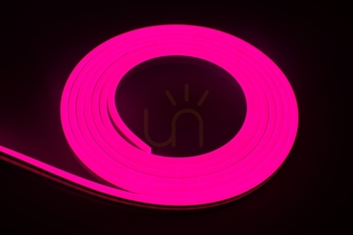 Skontrolujte Neon Flex HR Eco / 12VDC / 12W / 50lm / 100x2835SMD / 360nm / ružová / 1 m / Bergman