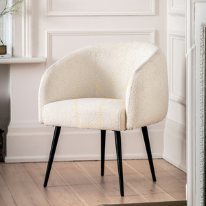 Kreslo Gallery Direct Bugatti bouclé off white 69 × 64 × 81 cm small 1