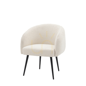 Kreslo Gallery Direct Bugatti bouclé off white 69 × 64 × 81 cm small 5