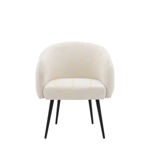 Kreslo Gallery Direct Bugatti bouclé off white 69 × 64 × 81 cm small 0