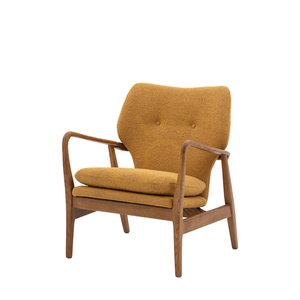 Kreslo Gallery Direct Jensen okrové, dubové, Mid-Century 73 × 71 × 85 cm small 5