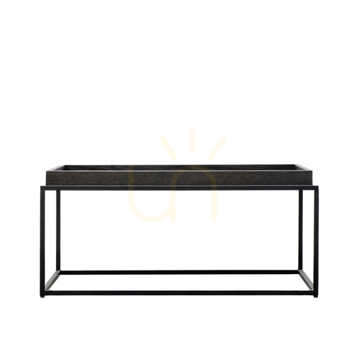 Skontrolujte Konferenčný stolík Gallery Direct Forden Tray čierny 90 × 60 × 40 cm