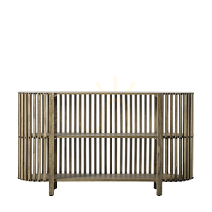 Konzolový stôl Gallery Direct Voss 140 × 40 cm akáciové drevo a železo, prírodný small 0