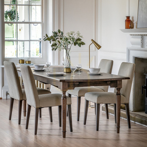 Jedálenská stolička Gallery Direct Highgrove 2 ks holubičia sivá zamatová dubové nohy small 2