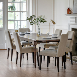 Jedálenská stolička Gallery Direct Highgrove 2 ks holubičia sivá zamatová dubové nohy small 3