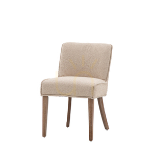 Jedálenské stoličky Gallery Direct Tarnby taupe, súprava 2 ks, dubové nohy Vintage Oak, výška sedu 51 cm small 3