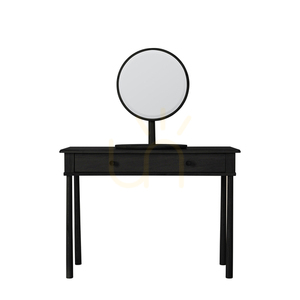 Toaletný stolík Gallery Direct Wycombe čierny 110 × 40 × 80 cm dub/MDF small 0