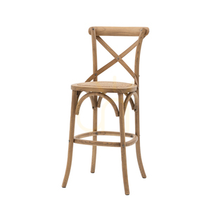 Barová stolička Gallery Direct Cafe dub ratan 66 cm, sada 2 ks small 1