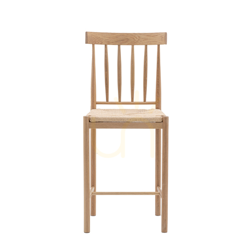 Skontrolujte Barová stolička Gallery Direct Eton 2 ks, buk a lano, prírodná, výška sedadla 65 cm