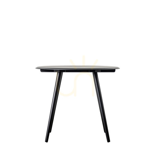 Skontrolujte Jedálenský stôl Gallery Direct Maddox okrúhly 90 cm čierny dubový dekor