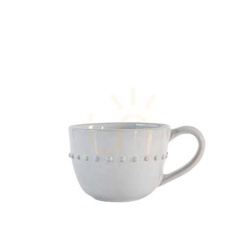 Skontrolujte Sada porcelánových hrnčekov 4 ks biela Gallery Direct organický tvar 14,5x11x8 cm