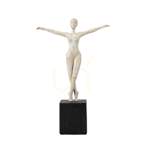 Skontrolujte Socha baletky Pirouette Gallery Direct čierno-biela 36 cm polyresin