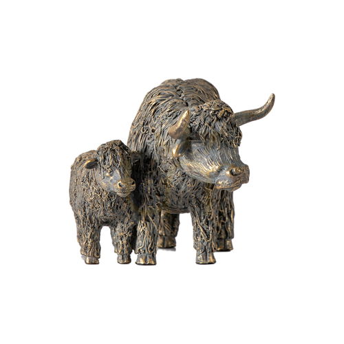 Skontrolujte Dekoračná soška krava s teľaťom Gallery Direct bronz polyresin 21x11x11,5 cm
