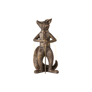 Dekoračná soška líška Gallery Direct bronzová 31,5 cm polyresin/železo small 0