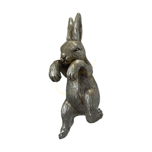Záves na kvetináč Gallery Direct Pippa Hare strieborný polyresin 2 ks small 0