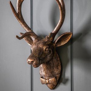 Nástenná dekorácia jeleňa Gallery Direct Sir Cameron Stag bronzová 46,5 cm small 0