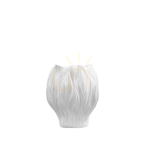 Skontrolujte Váza Gallery Direct Flora veľká biela keramická 26 cm