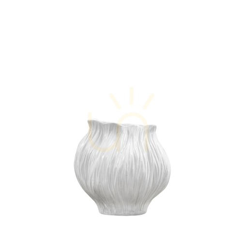 Skontrolujte Váza Gallery Direct Flora stredná biela keramická 21 cm