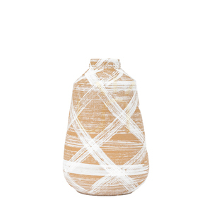 Váza Gallery Direct Tarka veľká hnedo-biela kamenina 26,5 cm small 1