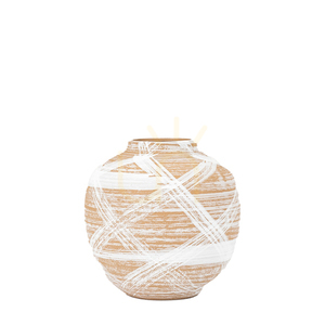 Váza Gallery Direct Tarka malá hnedo-biela kamenina 18,5 cm small 1