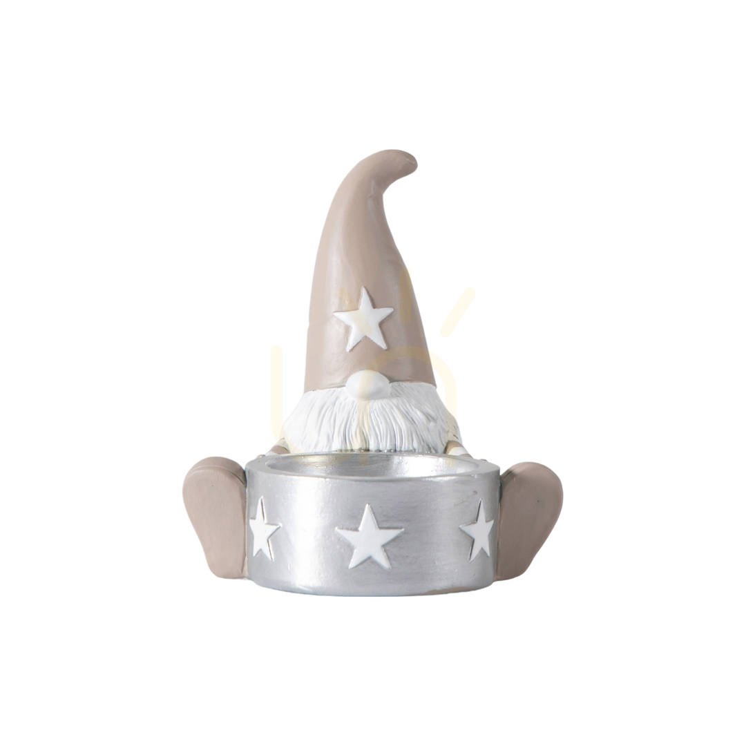 Värmeljushållare Gonk Beige Polyresin 9,5 cm Gallery Direct 5059413756498