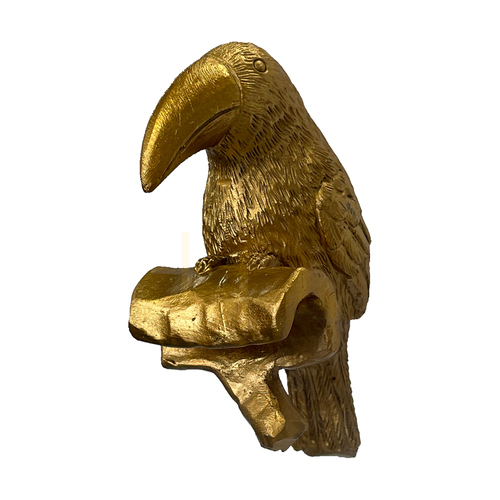 Skontrolujte Záves na kvetináč Gallery Direct Grayson Toucan zlatý 2 ks polyresin