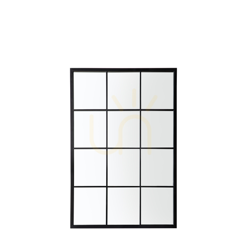 Skontrolujte Záhradné zrkadlo Gallery Direct Darland čierne 120 × 80 cm