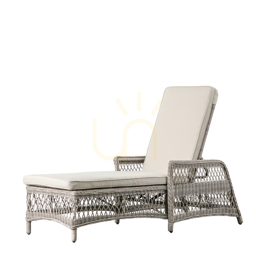 Skontrolujte Ležadlo Gallery Direct Menton Country Stone z polyratanu a hliníka