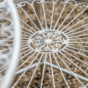 Bistro set pre 2 osoby Gallery Direct Siracusa vanilkový kovový okrúhly small 2