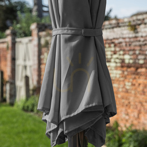 Konzolový záhradný slnečník Gallery Direct Vazzano 3 m sivý small 2