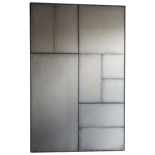 Skontrolujte Zrkadlo Gallery Direct Broadheath 81 × 122 cm, čierny kovový rám, industriálne