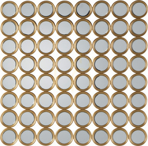 Zrkadlo Gallery Direct Carrington Circles zlaté 104 x 104 cm 0 Zrkadlo Gallery Direct Carrington Circles zlaté 104 x 104 cm small 0