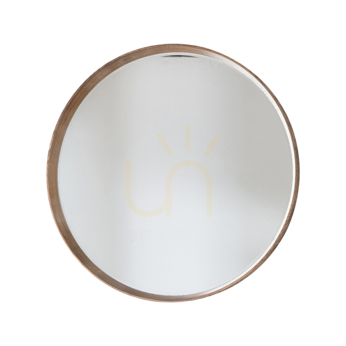 Skontrolujte Okrúhle zrkadlo Gallery Direct Keaton dub 73,5 cm