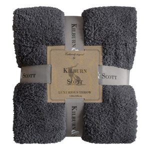 Prehoz na posteľ Gallery Direct Teddy Fleece, drevené uhlie, 130 × 180 cm 0 Prehoz na posteľ Gallery Direct Teddy Fleece, drevené uhlie, 130 × 180 cm small 0