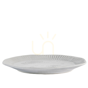Súprava 4 porcelánových tanierov Gallery Direct organický tvar 28 cm prírodná small 0