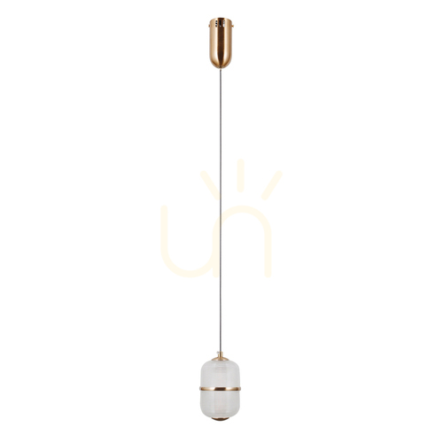 Skontrolujte Závesné LED svietidlo Italux Alani zlaté PND-34375-1-HBR