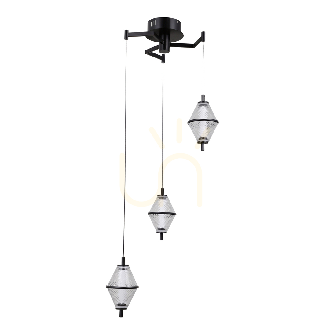 Skontrolujte Závesné LED svietidlo Italux Fuente čierne 3x LED PND-34395-3-BK Závesné LED svietidlo Italux Fuente čierne 3x LED PND-34395-3-BK