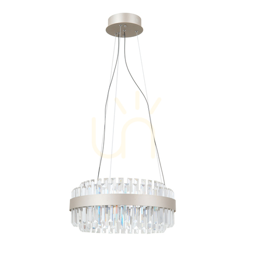 Skontrolujte Prívesné LED svietidlo Italux Horna mosadzné krištáľové 36W PND-34386-1-CH-CL
