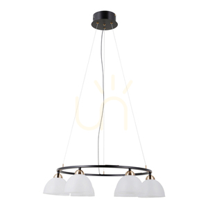 Závesné LED svietidlo Italux Montiela, 6 tienidiel, čierno-zlaté, 63 cm PND-34374-6-BK small 0