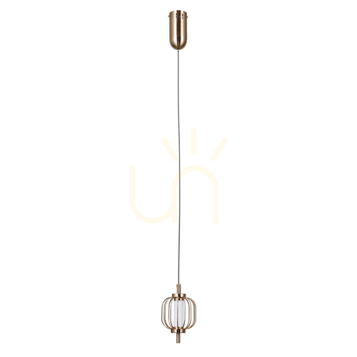 Skontrolujte Závesné LED svietidlo Italux Pedro zlaté 4W 3000K PND-34405-1-HBR