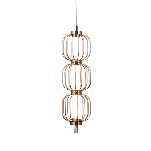 Skontrolujte Závesné svietidlo Italux Pedro LED zlaté 3-bodové PND-34405-3V-HBR