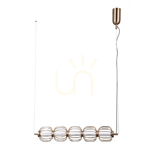Skontrolujte Závesné LED svietidlo Italux Pedro 5-bodové 20W zlaté PND-34405-5-HBR