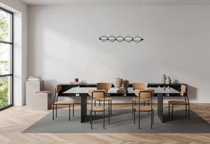 Závesné LED svietidlo Italux Sevil, 5 svetelných bodov, matné čierne, 25 W, PND-34403-5-BK small 1