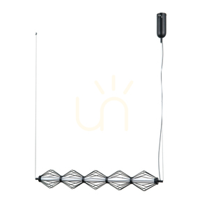 Závesné LED svietidlo Italux Sevil, 5 svetelných bodov, matné čierne, 25 W, PND-34403-5-BK small 0