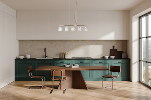 Závesné svietidlo Italux SIMONA PND-40814-5-HBR zlaté 5xE14 krištáľové 85 cm small 1