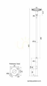 Vonkajšie stožiarové svietidlo SU-MA LED 4000K 425 cm STRMAX-H4200 small 4